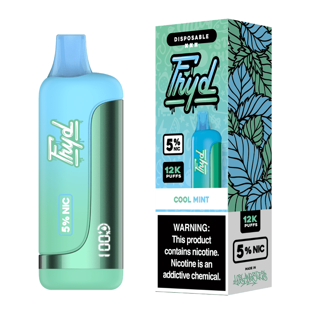 fryd disposable vapes 12000 Puff Vape Cool Mint FLAVORS:PEACH PERFECT SLUSH Concentrate Vaporizers Geek Labs Pulse X