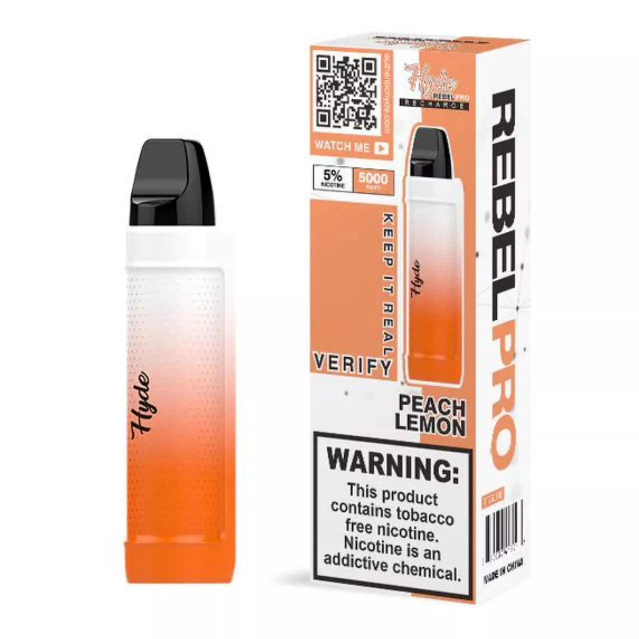 Hyde Rebel Pro Rechargeable Peach Lemon | Vapedeal