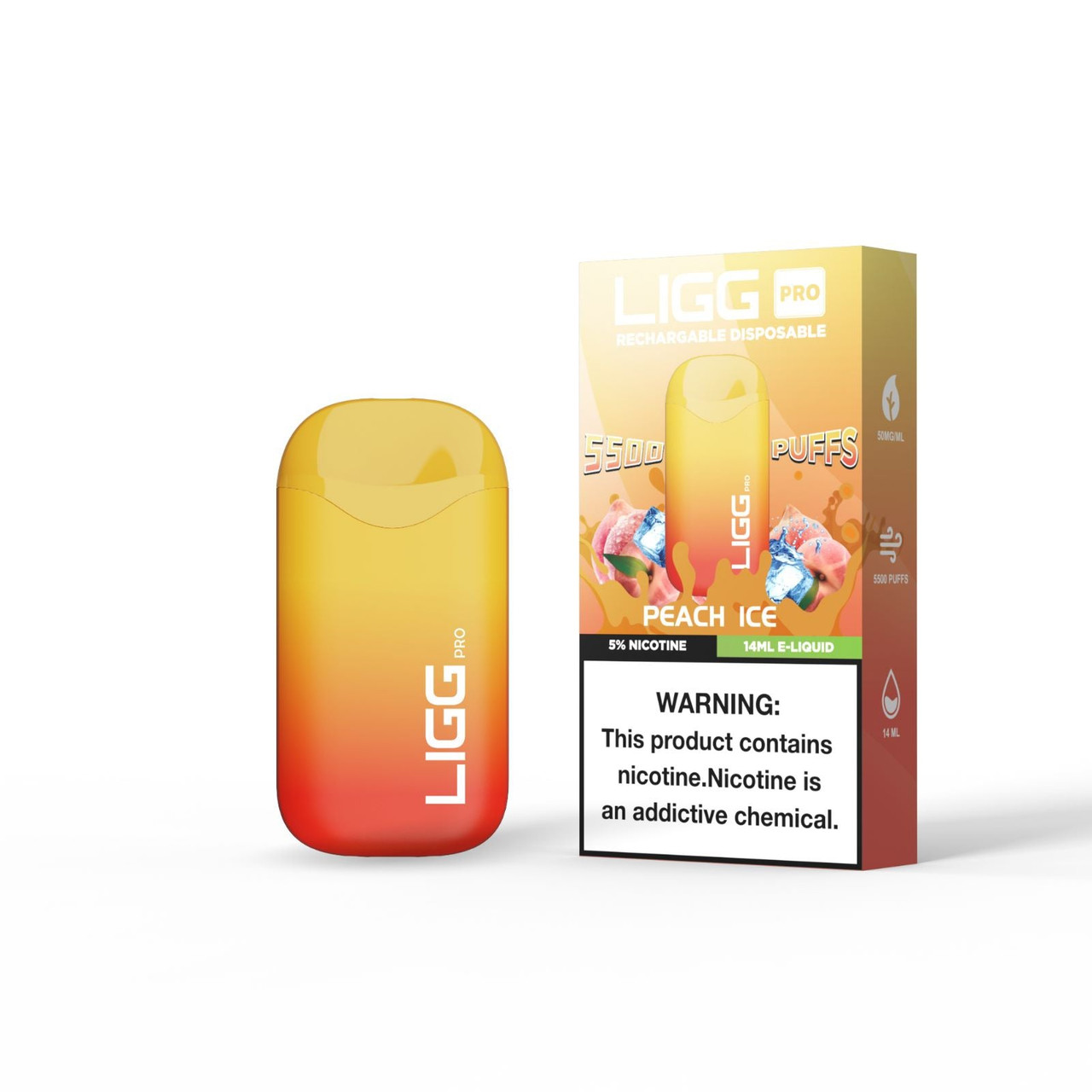 peach ice vape disposable Ligg Pro 5500 Puffs 5mlfaded Color:Moonlit Pink The Full Guide to