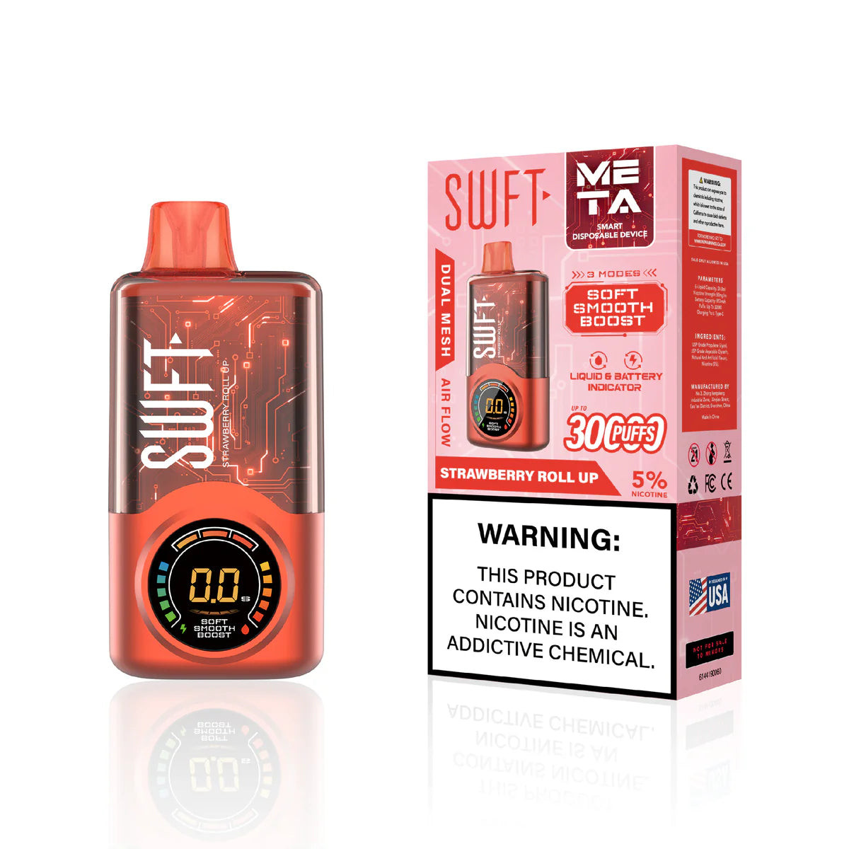 swft vape website Meta 30000 Puffs 30K Strawberry Roll Up Honey Flavor:Fcucking Fab RAZ LTX 25000 |