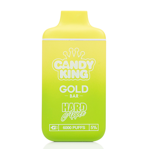 Candy King Gold Bar 6000 Puffs Disposable Vape - Hard Apple