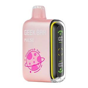 Geek Bar Pulse 15000 Puffs Disposable Vape Zero Nicotine Free 0%- Strawberry B-Pop