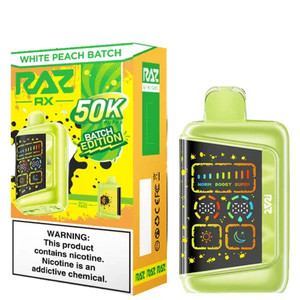 RAZ RX50000 50K Puffs Disposable Vape 50000 - White Peach Batch - Batch Edition