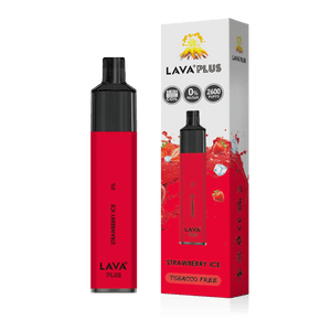 Lava Plus 2600 Puffs Disposable Zero Nicotine Free 0% - Strawberry Ice