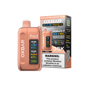 Oxbar Pod x Ice Nic 35000 Puffs Disposable Vape - Sour Peachy O's