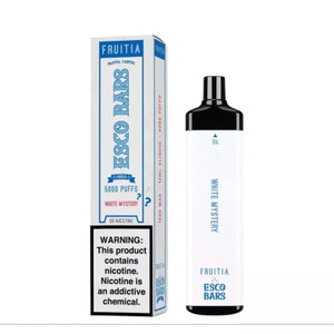 Esco Bars Mega x Fruitia Mesh 5000 Puffs Disposable - White Mystery