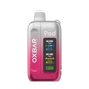 Oxbar Pod x Ice Nic 35000 Puffs Disposable Vape - Clear Crimson