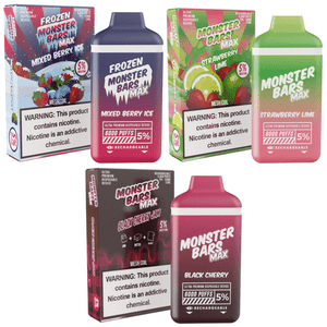 Monster Bars Max Disposable Vape 6000 Puffs Variety Packs by Jam Monster