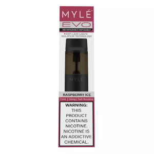 Myle Evo Rechargeable Disposable 2500 Puffs - Raspberry Ice