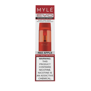 Myle Evo Rechargeable Disposable 2500 Puffs - Red Apple