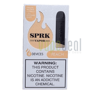 SPRK Disposable Pods 400 Puffs - 2 Pack Devices - Peach