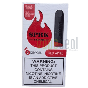SPRK Disposable Pods 400 Puffs - 2 Pack Devices - Red Apple