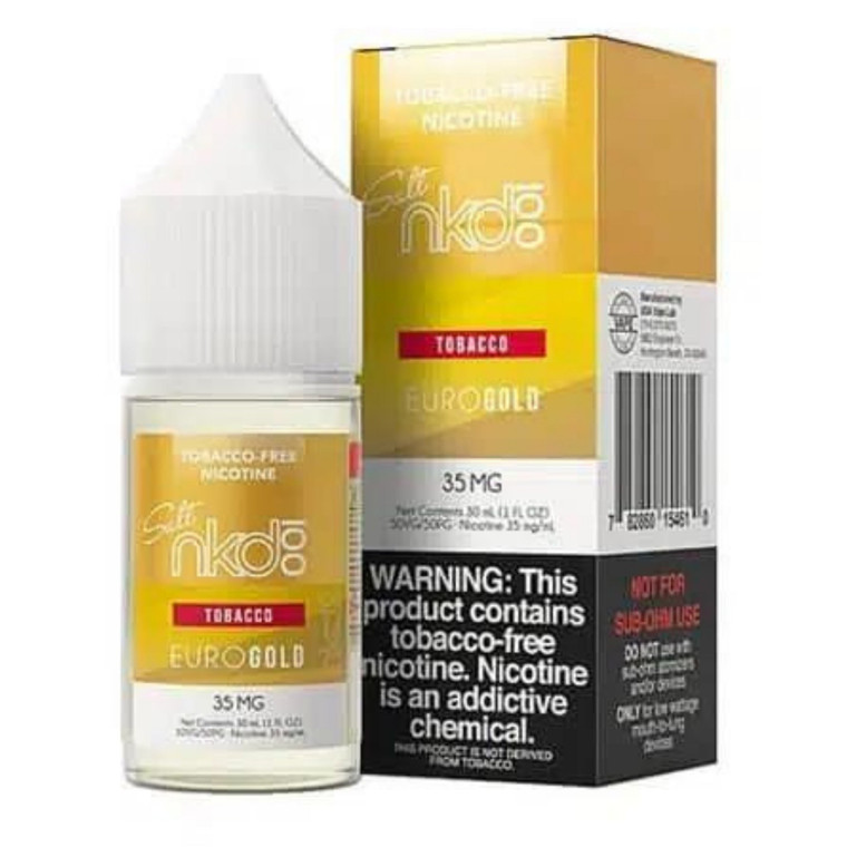 Naked 100 Euro Gold Tobacco-Free Nicotine Salt E-Liquid 30ml