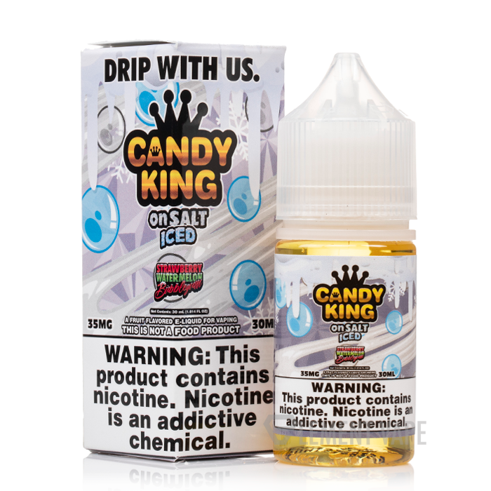 Candy King on Salt Strawberry Watermelon Bubblegum Iced Nicotine Salt E-Liquid 30ml