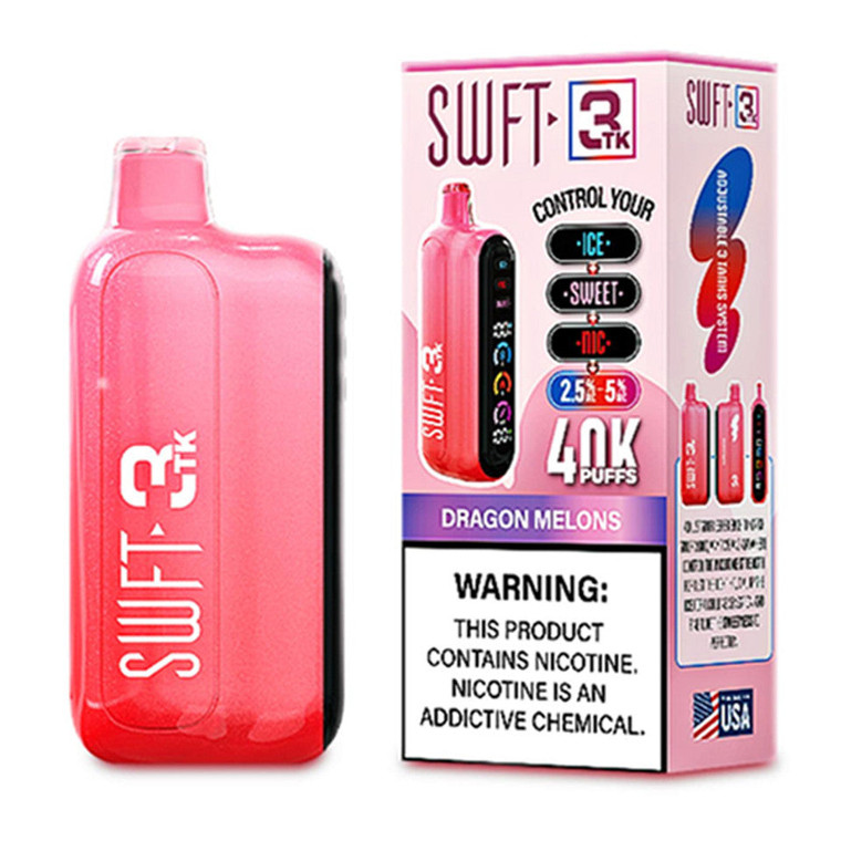 Swft 3TK 40000 Puffs Disposable Vape 40K Adjustable - Dragon Melons
