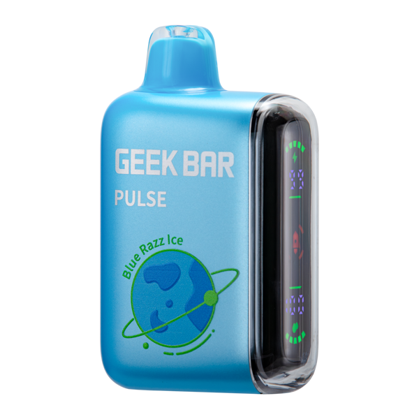 Geek Bar Pulse 15000 Puffs Disposable Vape Zero Nicotine Free 0%- Blue Razz Ice