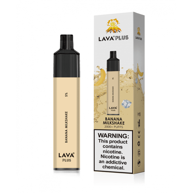Lava Plus 2600 Puffs Disposable - Banana Milkshake