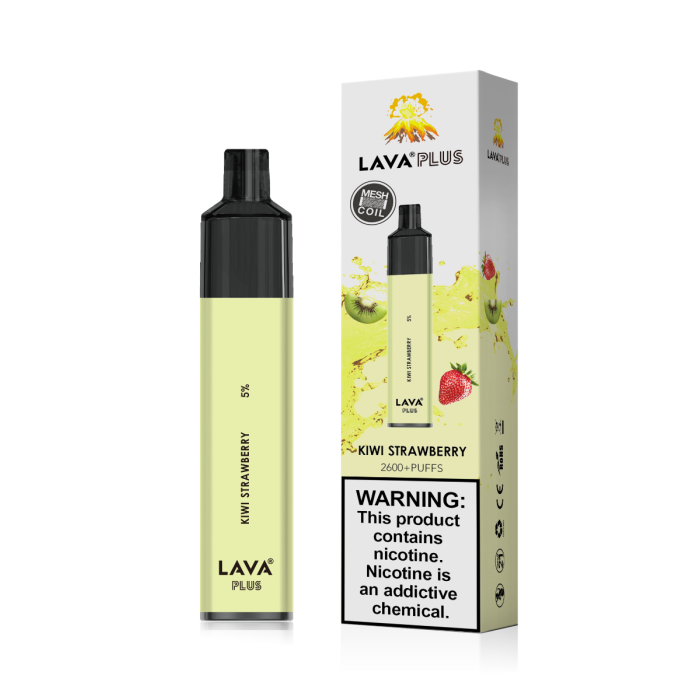 Lava Plus 2600 Puffs Disposable - Kiwi Strawberry