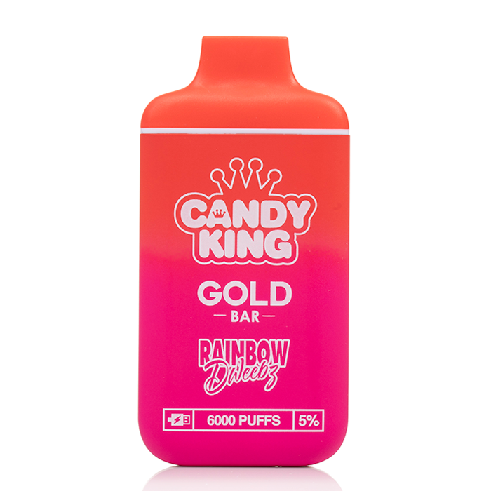 Candy King Gold Bar 6000 Puffs Disposable Vape - Rainbow Dweebz