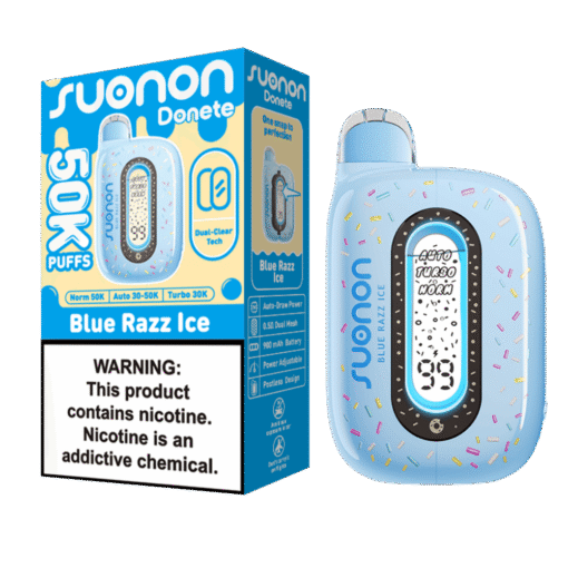 Suonon Donete 50000 Puffs Disposable Vape From Geek Bar - Blue Razz Ice