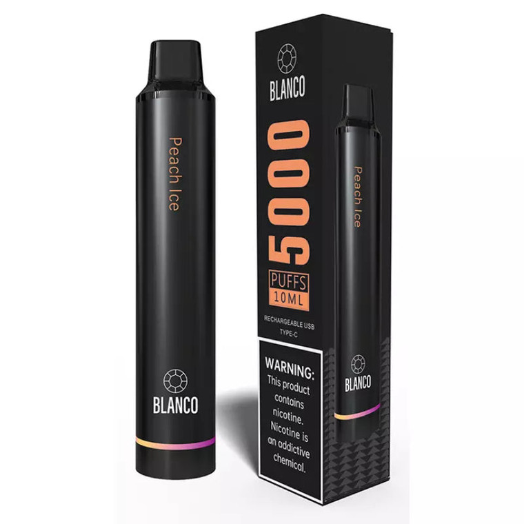 Blanco Rechargeable Disposable 5000 Puffs - Peach Ice
