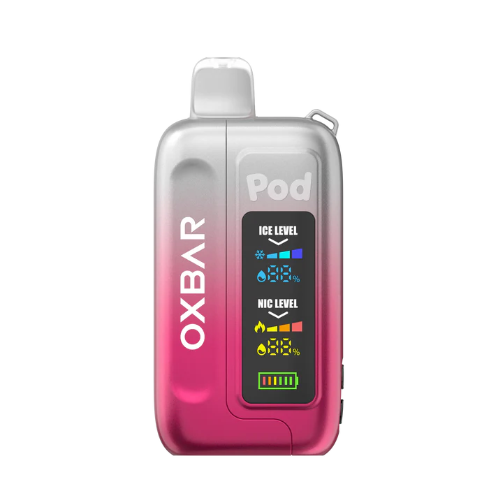 Oxbar Pod x Ice Nic 35000 Puffs Disposable Vape - Clear Crimson