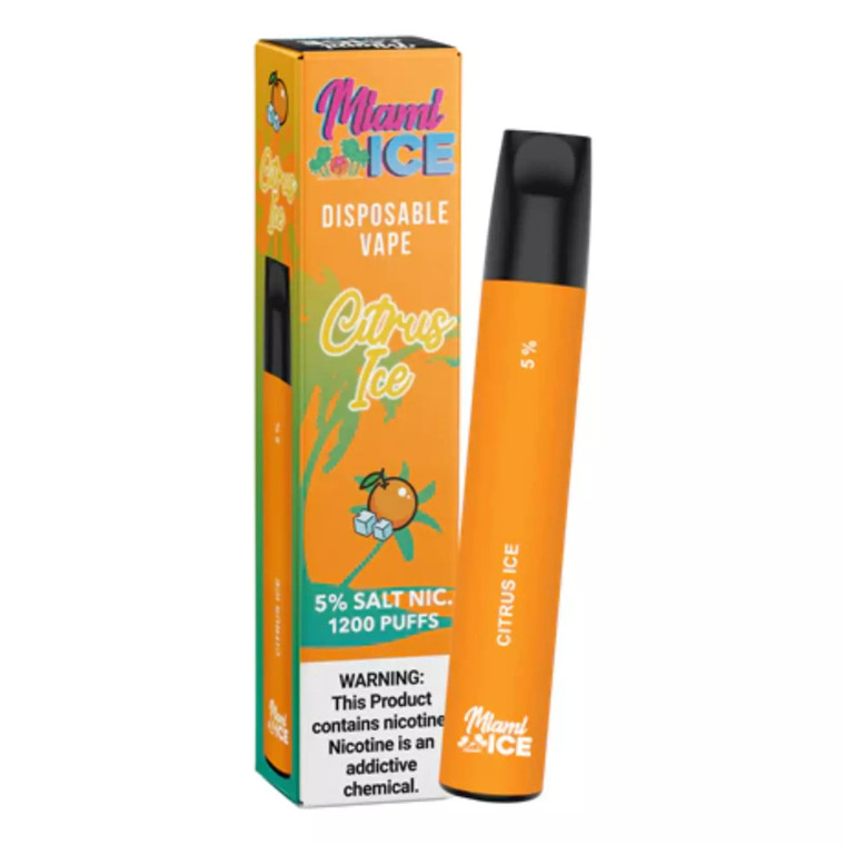 Miami Ice Disposable Vape 1200 Puffs - Citrus Ice