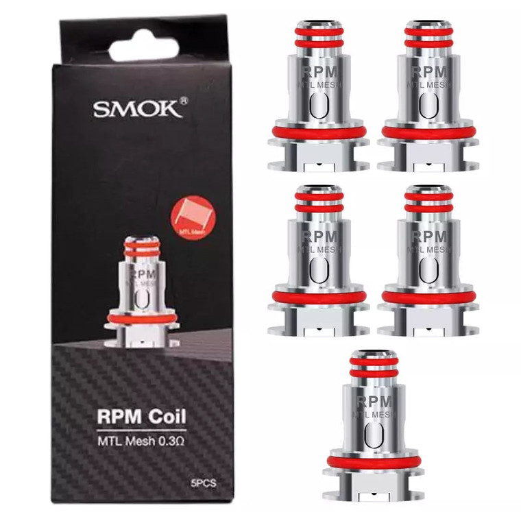 SMOK RPM MTL Mesh 0.3ohm Replacement Coils (5 Pack)
