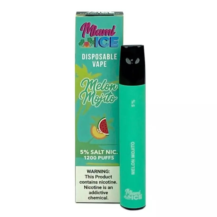 Miami Ice Disposable Vape 1200 Puffs - Melon Mojito
