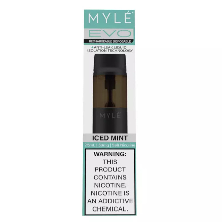 Myle Evo Rechargeable Disposable 2500 Puffs - Iced Mint