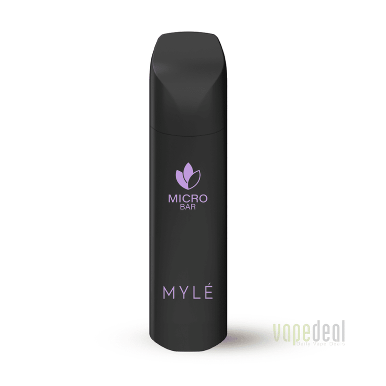 Myle Micro Bar Disposable 1500 Puffs Zero Nic Plant Based - Grape Mint