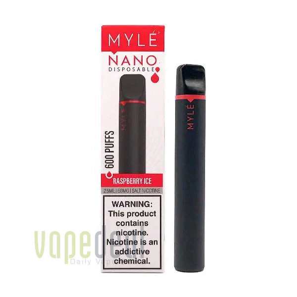 Myle Nano Disposable 600 Puffs - Raspberry Ice