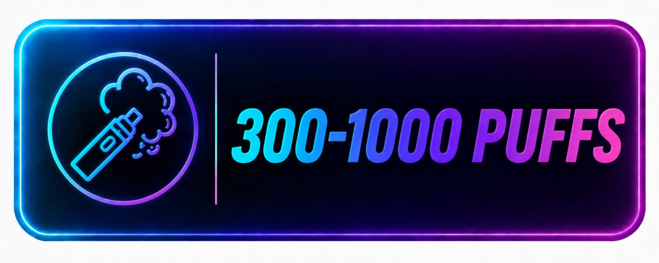 300-1000 Puffs