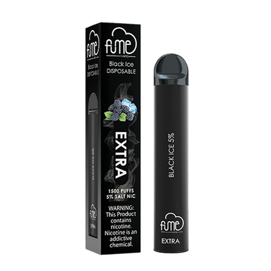 black ice cigarette Fume Extra Disposable 1500 Puffs Fume Black Ice Salt 30mL