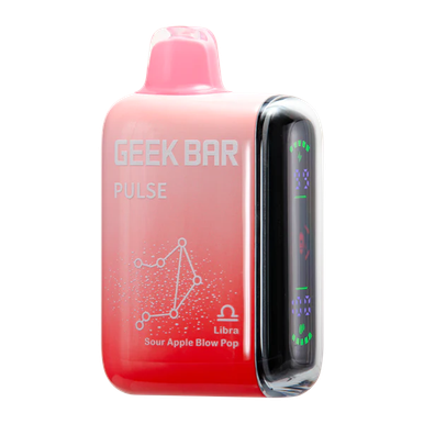 Geek Bar Pulse 15000 Libra Sour Apple Blow Pop disposable vape