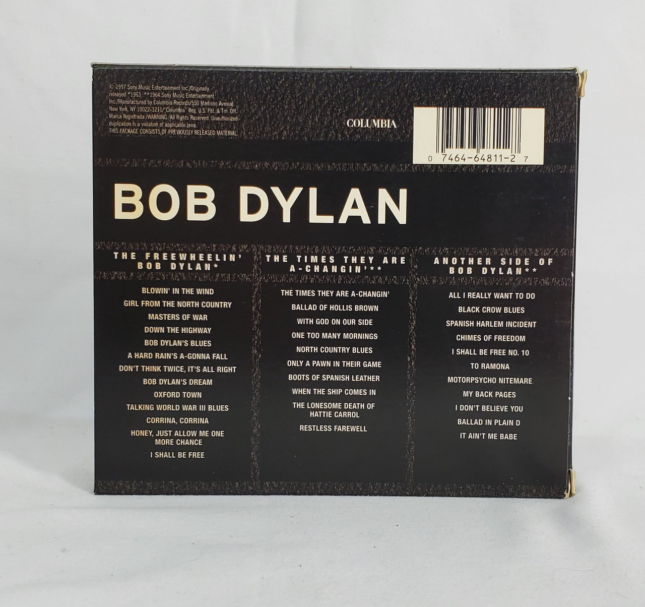 Bob Dylan 3 CD Box Set