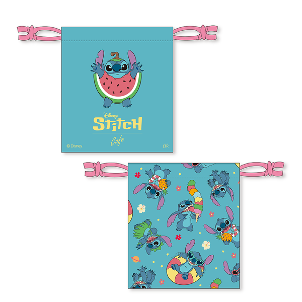 OH MY CAFE X Stitch Drawstring Bag