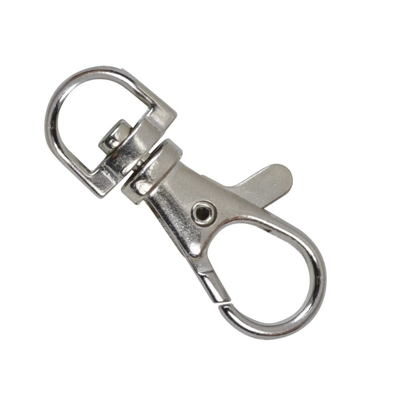 Amazon.com: 10 Pack - Premium Metal Lobster Claw Clasps - Wide 3/4 Inch D  Ring - 360° Swivel Trigger Snap Hooks - Great for DIY Face Mask Lanyards by  Specialist ID