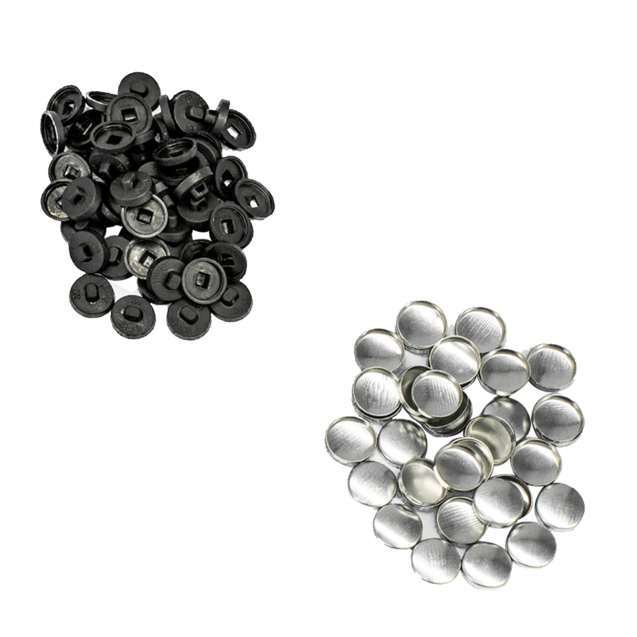 Aluminium / Plastic Button Blanks - (Pack of 50)