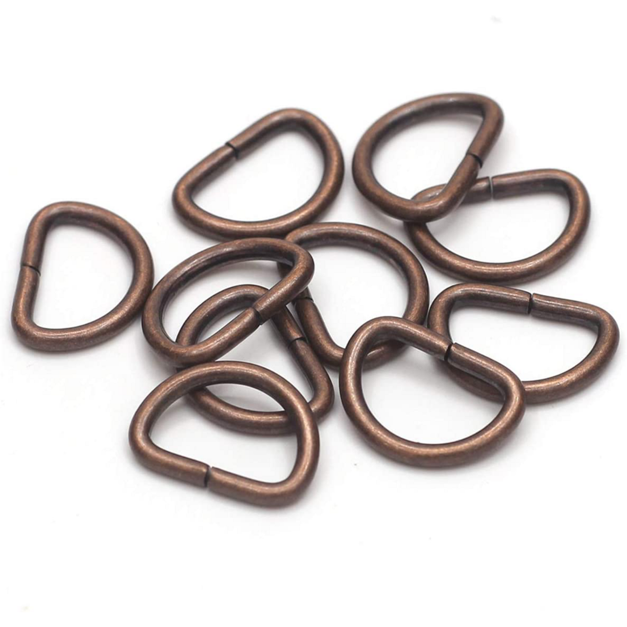 Non-Welded Metal D-Rings - (Pack of 10)