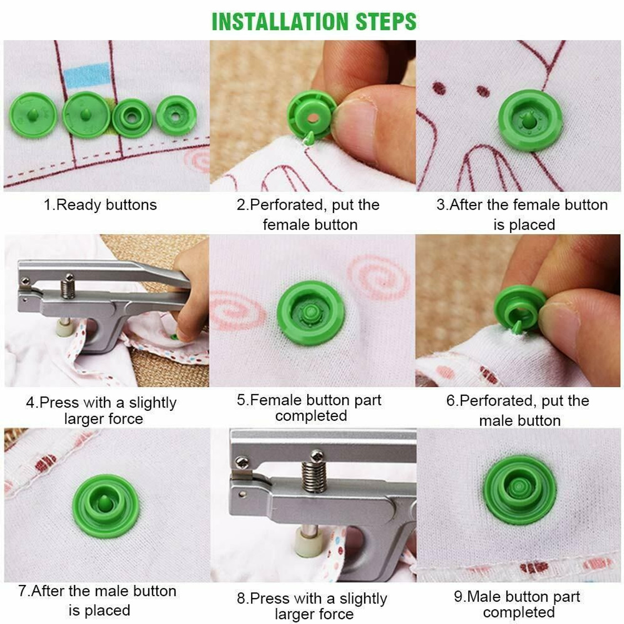 KAM Snaps Equivalent - Starter Kit (Snaps and Pliers)