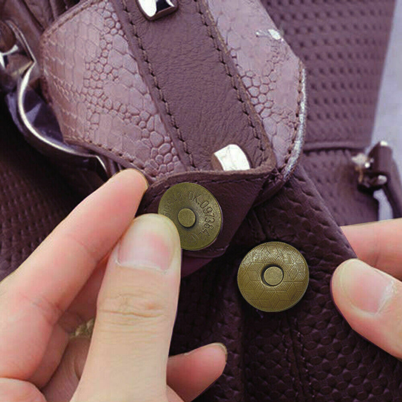 Double Cap Magnetic Clasp Snap Fastener Fixing Die