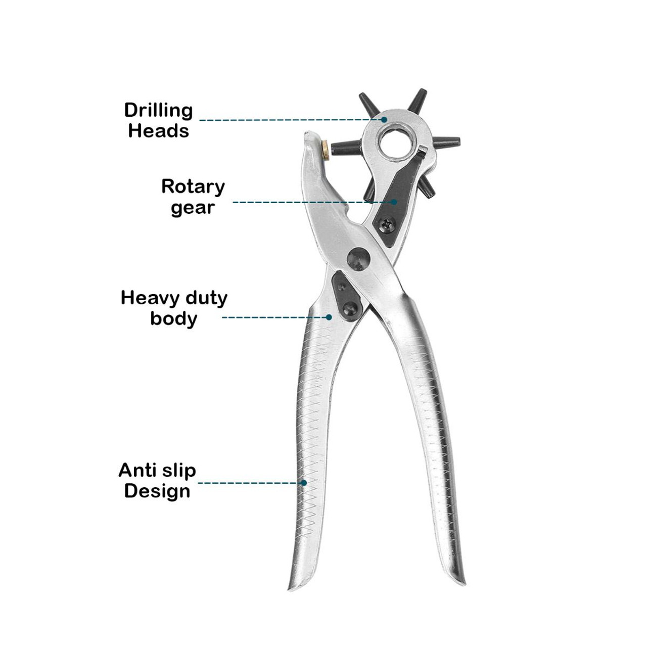 Revolving Hole Punch, Eyelet Plier & Snap Plier Set - Trimming Shop