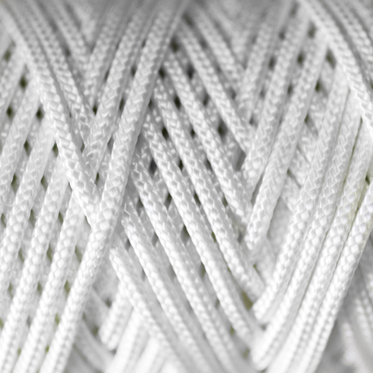 2mm White Nylon Braided Cord - 5m - Trimming Shop