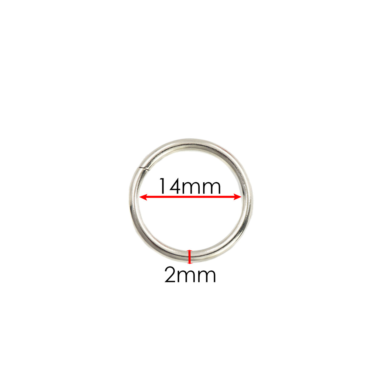 14mm O-Rings (Pack of 2) - Silver