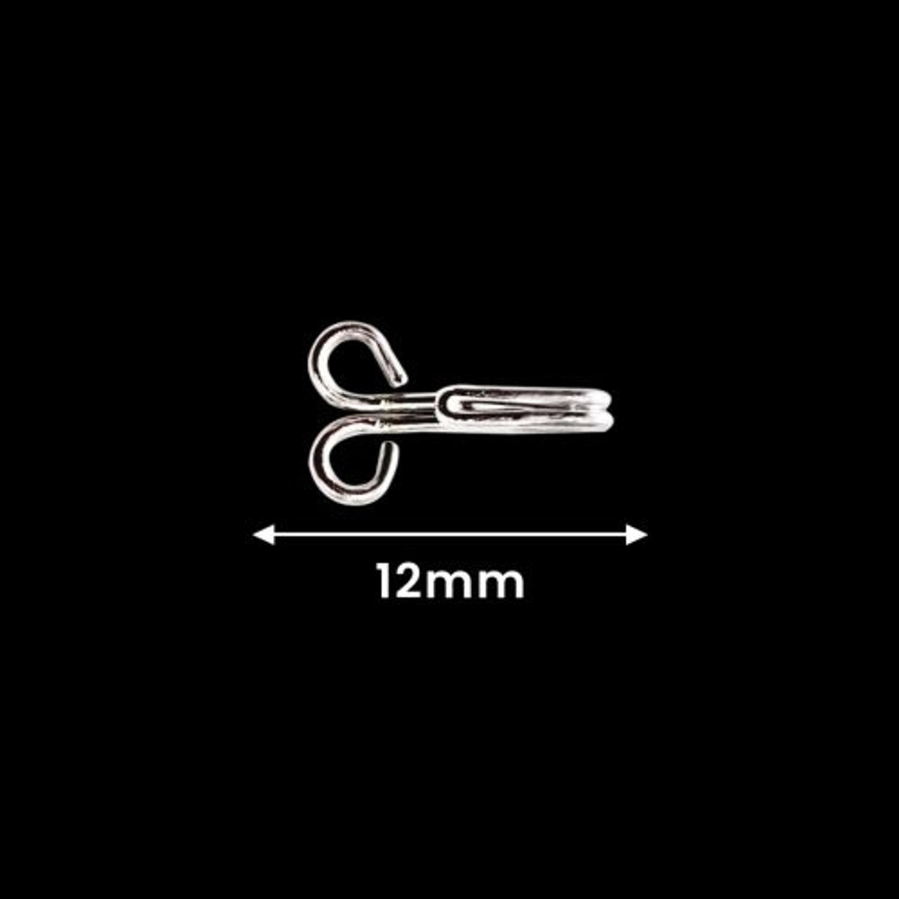 12mm Sewing Hook Bra Closures - 100pcs