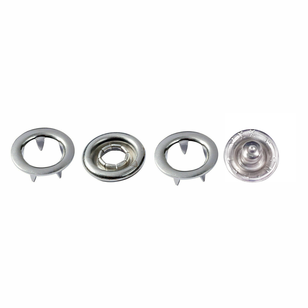 YKK Prong Ring Snap Poppers (Pack of 10)
