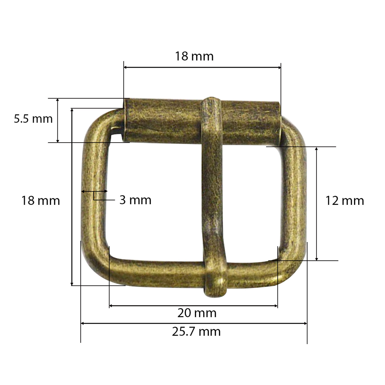 20mm Roller Buckle (Pack of 2) - Trimming Shop