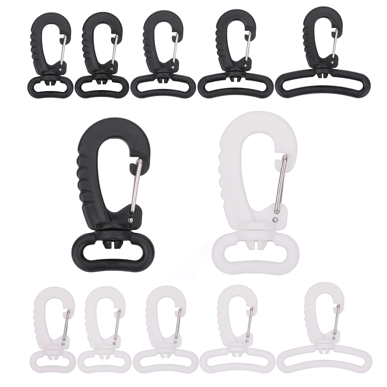 KAM Webbing Plastic Swivel Snap Hook - 10pcs - Trimming Shop