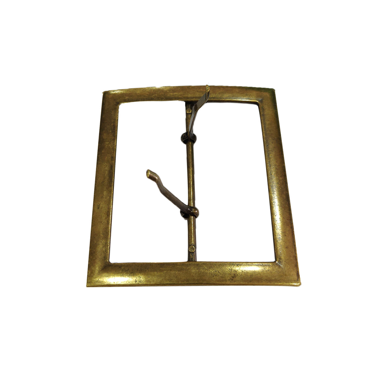 Brass Large Rectangle Belt Buckle - Trimming Shop